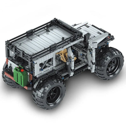 Mould King MOC Motorized Building Block Set: 15009 RC Jeep Wrangler Expedition SUV Car, Model K15009