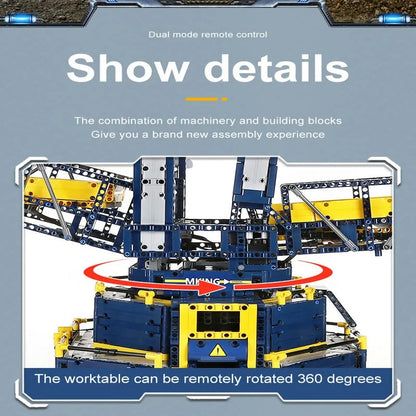 Mould King MOC Building Block Set: 17006 Motorized RC Bucket Wheel Excavator