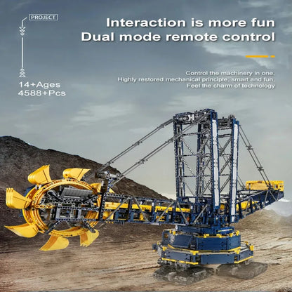 Mould King MOC Building Block Set: 17006 Motorized RC Bucket Wheel Excavator