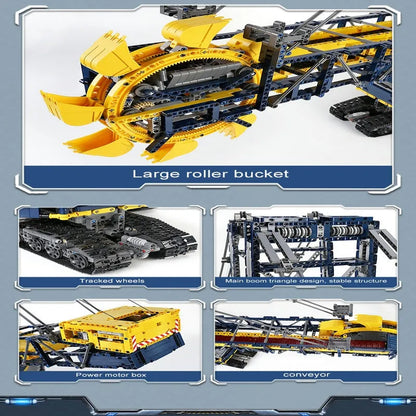 Mould King MOC Building Block Set: 17006 Motorized RC Bucket Wheel Excavator