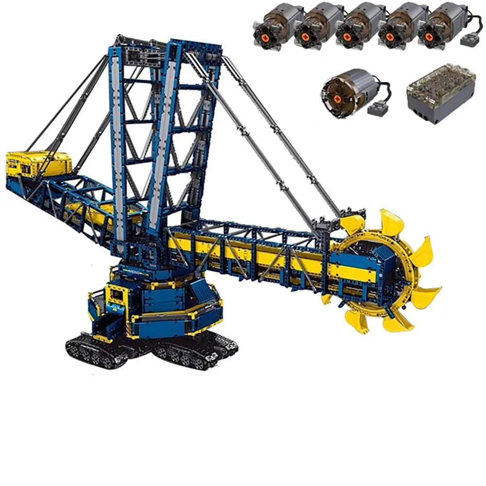 Mould King MOC Building Block Set: 17006 Motorized RC Bucket Wheel Excavator