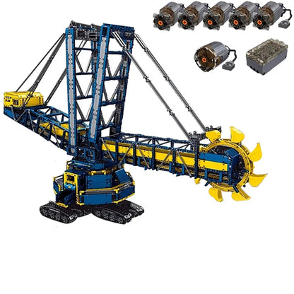 Mould King MOC Building Block Set: 17006 Motorized RC Bucket Wheel Excavator