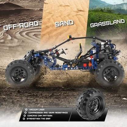 Mould King MOC Motorized Building Block Set: 18018 RC APP Lightning Buggy Truck, Model K18018
