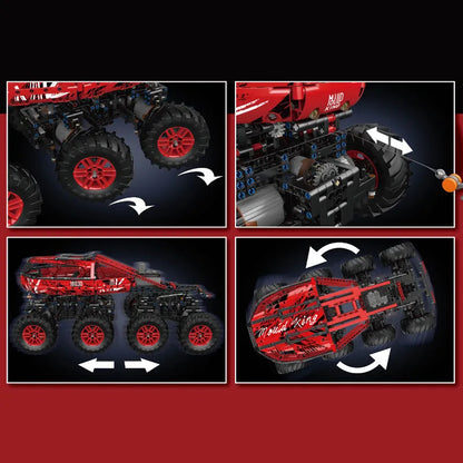 Mould King MOC Motorized Building Block Set: 18030 RC Heavy Firefox Climbing Truck, Model K18030