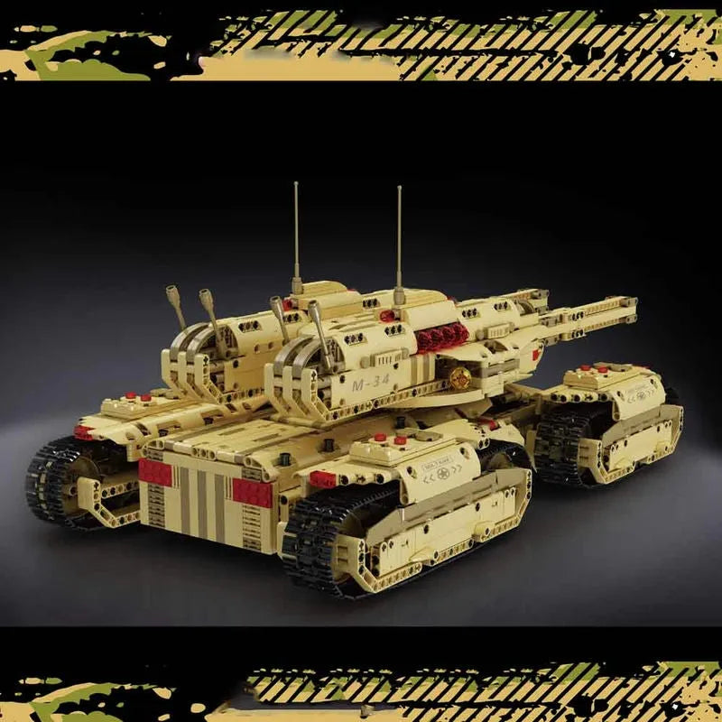Mould King MOC Building Block Set: 20011 Motorized RC Heavy Mammoth Tank