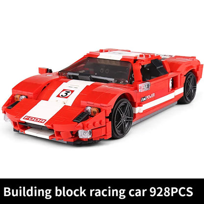 Mould King MOC Building Block Set: 2005 Ford GT Racing Sports Car 10001, Model K10001