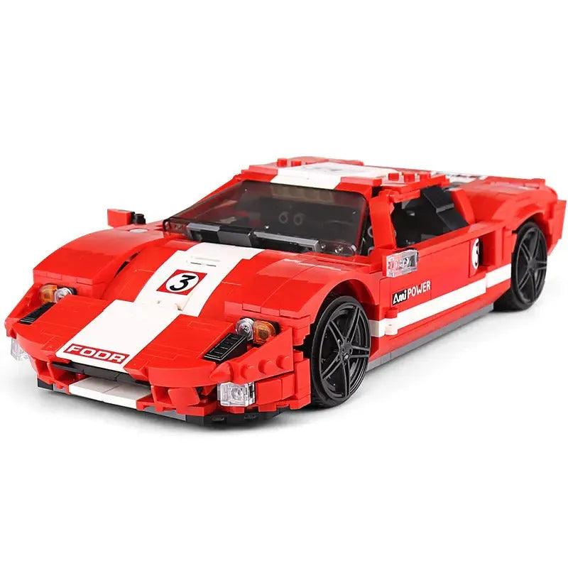 Mould King MOC Building Block Set: 2005 Ford GT Racing Sports Car 10001, Model K10001