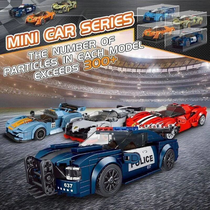 Mould King MOC Building Block Set: 27016 Mazda RX-7 Mini Racing Supercars, Model K27016