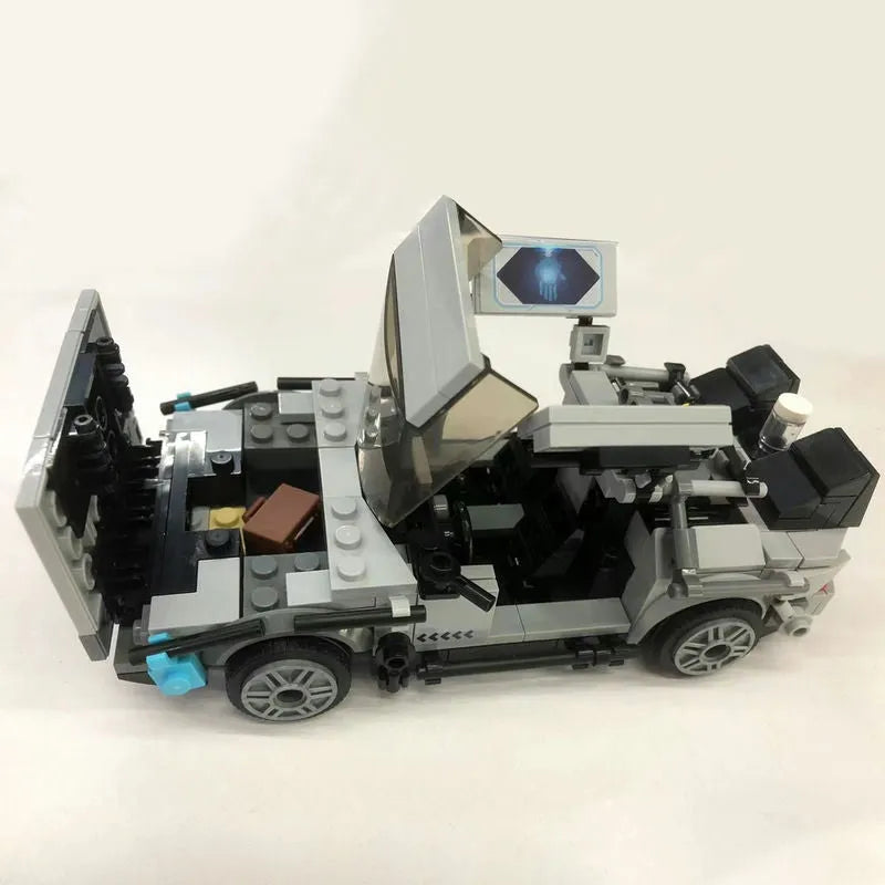 Mould King MOC Building Block Set: 27019 Mini Delorean-12 Time Car, Model K27019