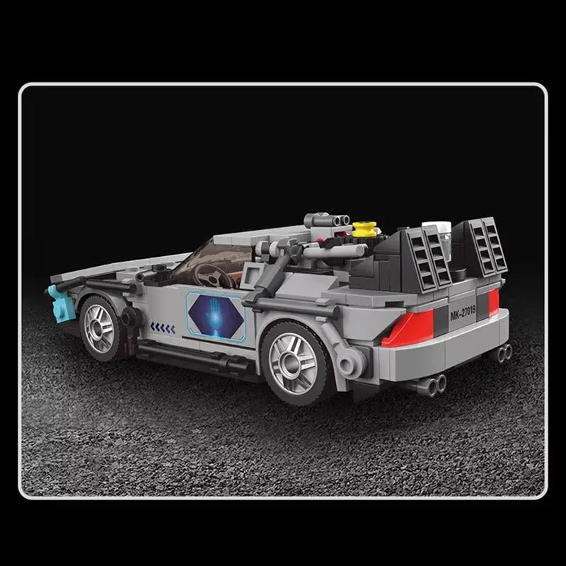 Mould King MOC Building Block Set: 27019 Mini Delorean-12 Time Car, Model K27019