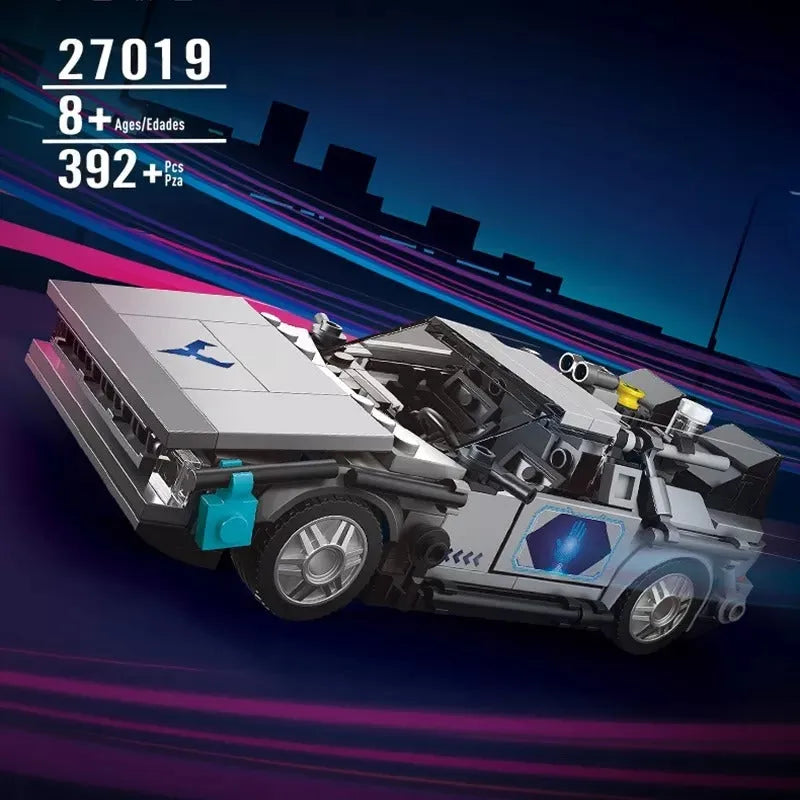 Mould King MOC Building Block Set: 27019 Mini Delorean-12 Time Car, Model K27019