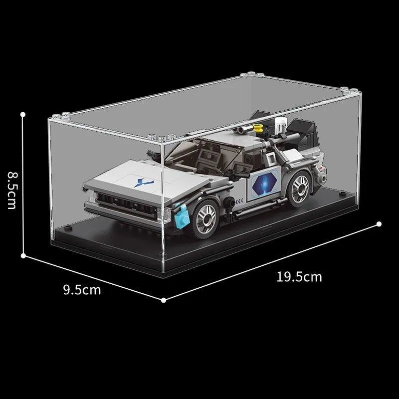 Mould King MOC Building Block Set: 27019 Mini Delorean-12 Time Car, Model K27019