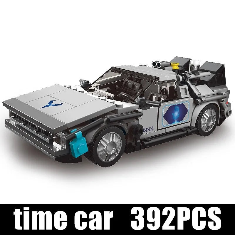 Mould King MOC Building Block Set: 27019 Mini Delorean-12 Time Car, Model K27019
