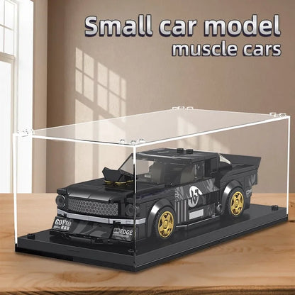 Mould King MOC Building Block Set: 27024 Mini 1965 Muscle Mustang Racing Car, Model K27024