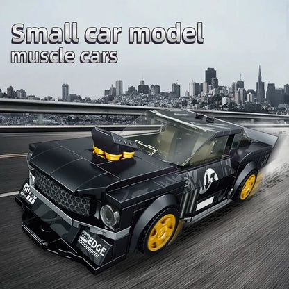 Mould King MOC Building Block Set: 27024 Mini 1965 Muscle Mustang Racing Car, Model K27024