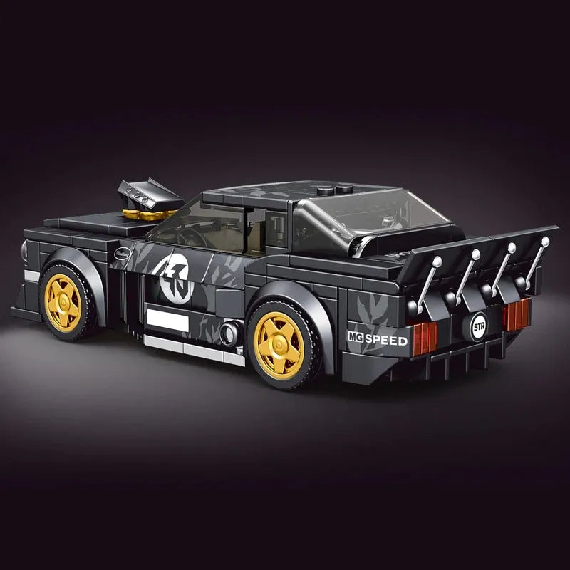 Mould King MOC Building Block Set: 27024 Mini 1965 Muscle Mustang Racing Car, Model K27024