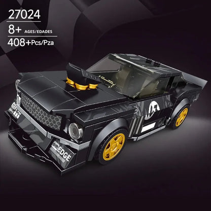 Mould King MOC Building Block Set: 27024 Mini 1965 Muscle Mustang Racing Car, Model K27024