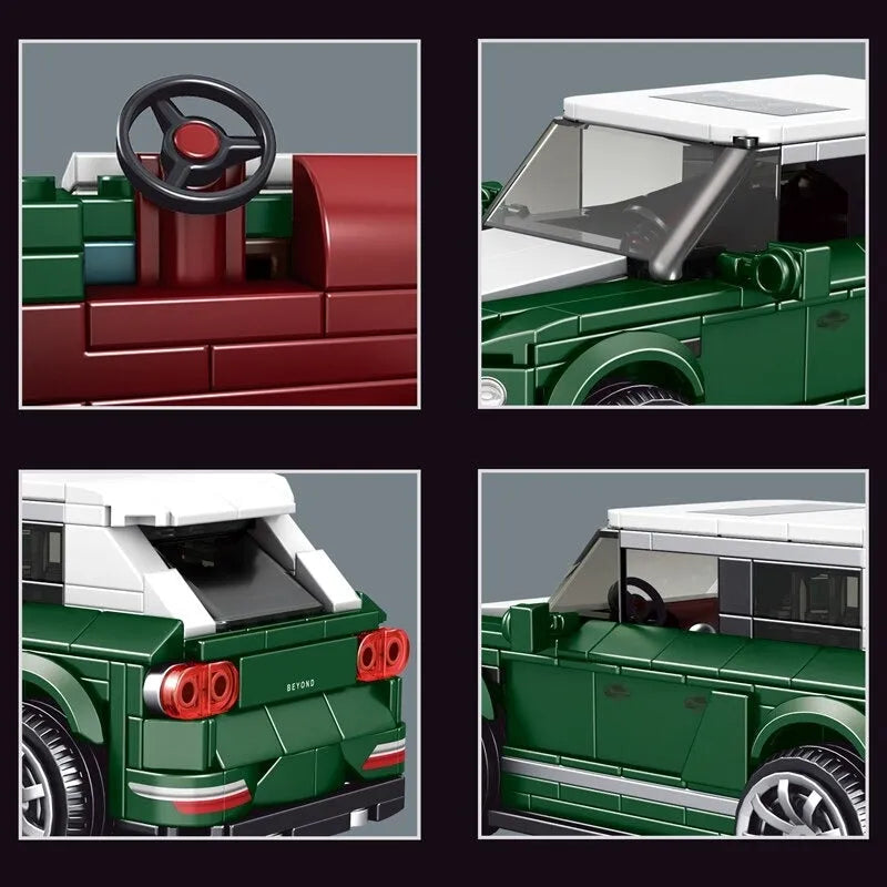 Mould King MOC Building Block Set: 27026 Mini Coupe Classic Sports Car, Model K27026