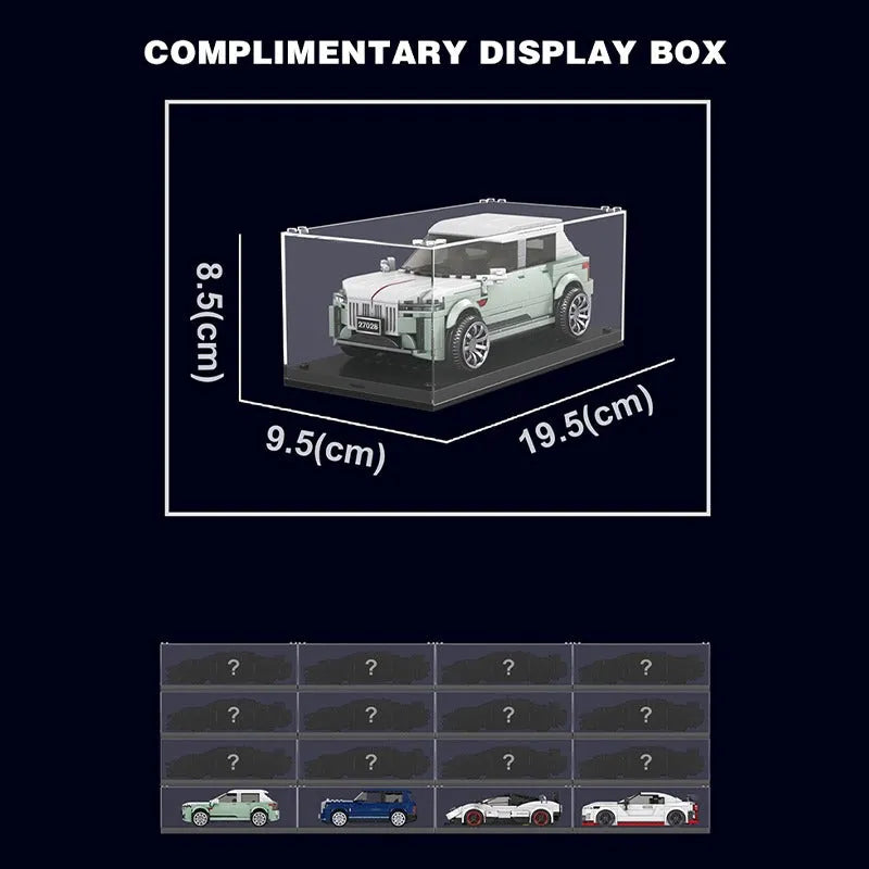 Mould King MOC Building Block Set: 27028 Mini Hong qi HS9 Racing Super Car, Model K27028