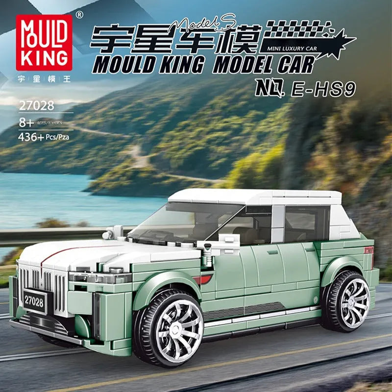 Mould King MOC Building Block Set: 27028 Mini Hong qi HS9 Racing Super Car, Model K27028