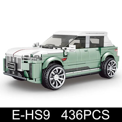 Mould King MOC Building Block Set: 27028 Mini Hong qi HS9 Racing Super Car, Model K27028