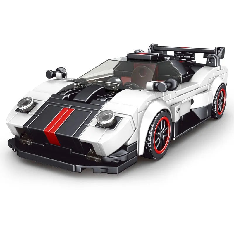 Mould King MOC Building Block Set: 27030 Mini Zonda No Wind Racing Super Car, Model K27030