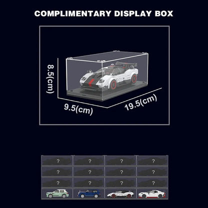 Mould King MOC Building Block Set: 27030 Mini Zonda No Wind Racing Super Car, Model K27030