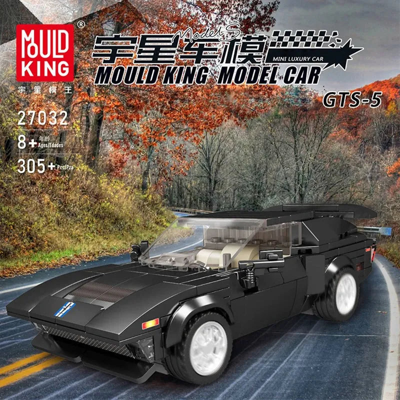 Mould King MOC Building Block Set: 27032 Mini GTS 5 Super Racing Car, Model K27032
