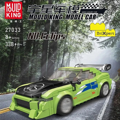 Mould King MOC Building Block Set: 27033 Mini Eclipse Super Racing Car, Model K27033