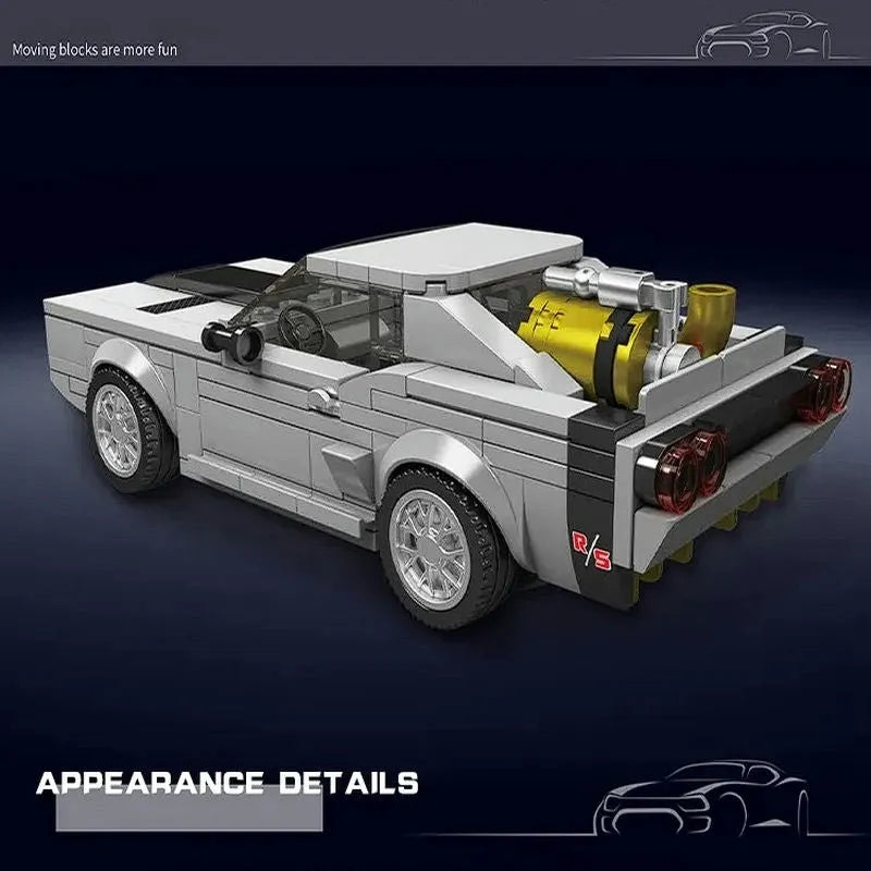 Mould King MOC Building Block Set: 27035 Mini Classic Charger Racing Car, Model K27035