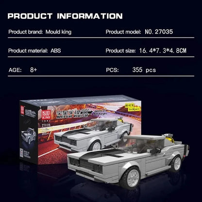Mould King MOC Building Block Set: 27035 Mini Classic Charger Racing Car, Model K27035