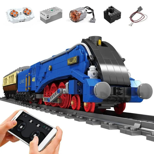 Mould King MOC Building Block Set: APP Motorized RC Class A4 Pacific Mallard Train, Model K12006