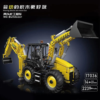 Mould King MOC Building Block Set: APP Motorized RC Excavator loader Bulldozer Truck, Model K17036