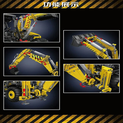 Mould King MOC Building Block Set: APP Motorized RC Excavator loader Bulldozer Truck, Model K17036