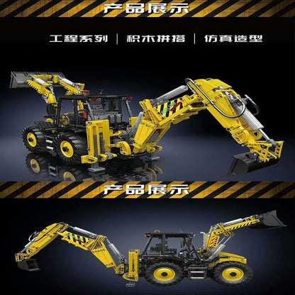Mould King MOC Building Block Set: APP Motorized RC Excavator loader Bulldozer Truck, Model K17036