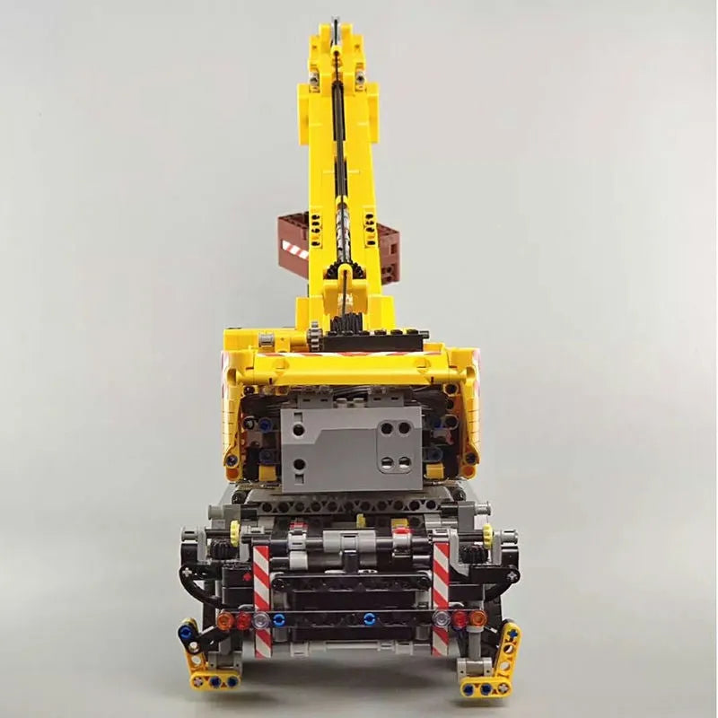 Mould King MOC Building Block Set: APP Motorized RC Heavy Mobile Lift Crane Truck, Model K13107