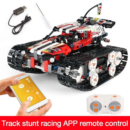 Mould King MOC Building Block Set: APP RC Motorized Crawler Stunt Car 13024, Model MK-13024