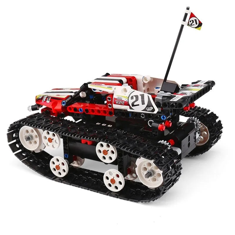Mould King MOC Building Block Set: APP RC Motorized Crawler Stunt Car 13024, Model MK-13024