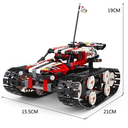 Mould King MOC Building Block Set: APP RC Motorized Crawler Stunt Car 13024, Model MK-13024
