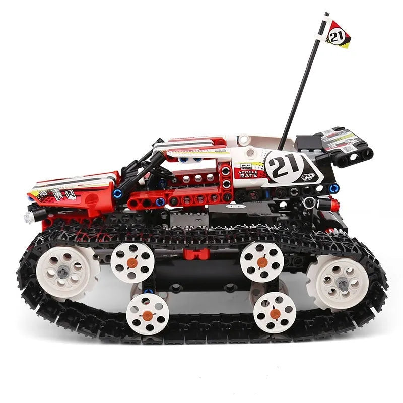 Mould King MOC Building Block Set: APP RC Motorized Crawler Stunt Car 13024, Model MK-13024