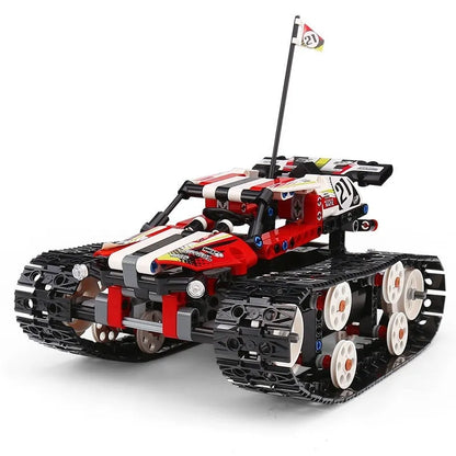Mould King MOC Building Block Set: APP RC Motorized Crawler Stunt Car 13024, Model MK-13024