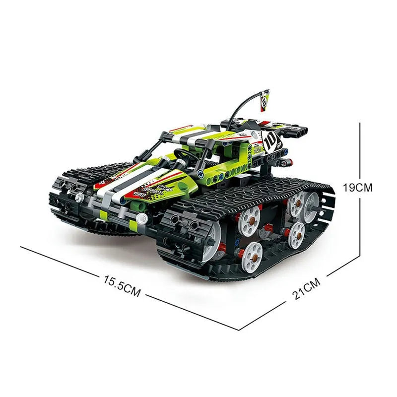 Mould King MOC Building Block Set: APP RC Motorized Stunt Crawler Car 13023, Model MK-13023