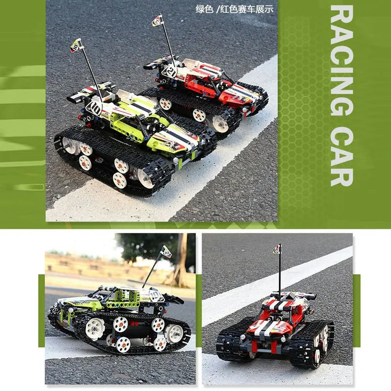 Mould King MOC Building Block Set: APP RC Motorized Stunt Crawler Car 13023, Model MK-13023
