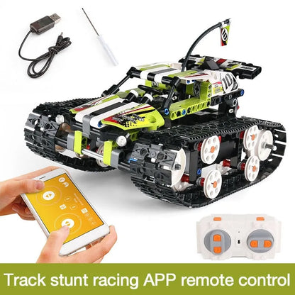 Mould King MOC Building Block Set: APP RC Motorized Stunt Crawler Car 13023, Model MK-13023