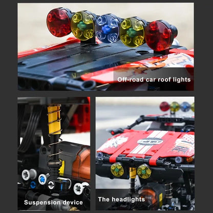 Mould King MOC Motorized Building Block Set: APP RC Polar Explorer Tracked Vehicle, Model 18010