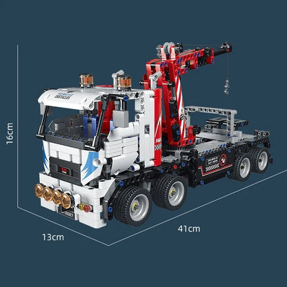 Mould King MOC Motorized Building Block Set: APP RC Remove Obstacles Truck 15027