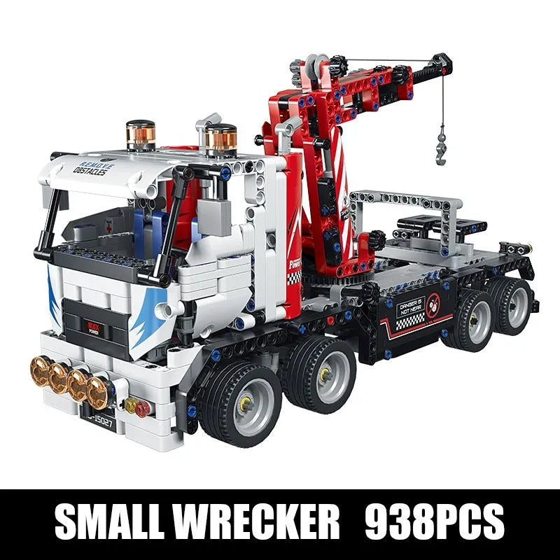 Mould King MOC Motorized Building Block Set: APP RC Remove Obstacles Truck 15027