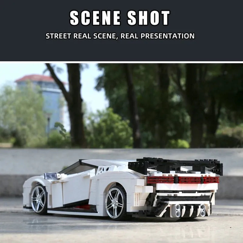 Mould King MOC Building Block Set: Bugatti 110 Special Sport Racing Car 10004