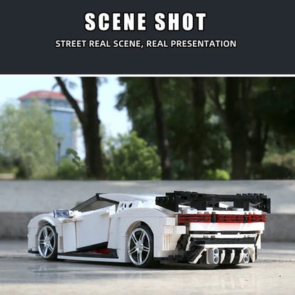 Mould King MOC Building Block Set: Bugatti 110 Special Sport Racing Car 10004