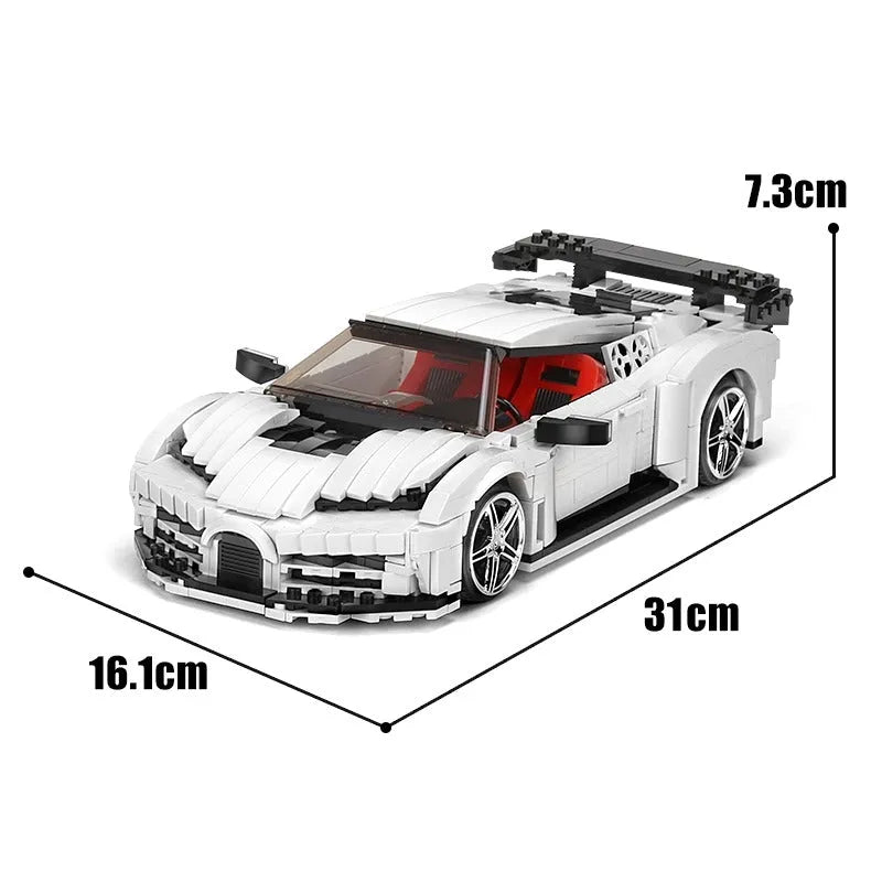 Mould King MOC Building Block Set: Bugatti 110 Special Sport Racing Car 10004